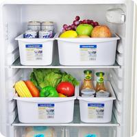 大号白色冰箱食物保鲜盒厨房塑料盒子收纳盒抽屉式冷藏食品储物盒
