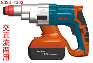 BOSS电动工具充电式36V锂电多功能电锤交直流两用电锤4303