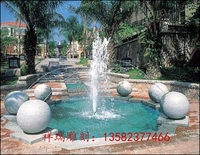 大理石风水球花园庭院流水喷泉景观石雕水池鱼缸户外石材水景装饰