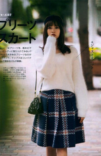 女貂绒毛衣圆领长袖套头衫针织衫纯白色纯色日系模特杂志款