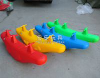 幼儿园双人摇马塑料鳄鱼跷跷板儿童亲子乐园室内外翘翘板玩具包邮