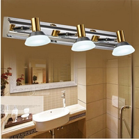 新款不锈钢LED简约镜前灯浴室防水镜灯亚克力卧室卫生间镜柜灯具