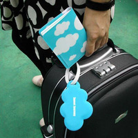 韩版防水护照保护套 爱心云朵款护照包 精美创意证件夹 带行李牌