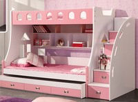 储物儿童双层床母子组合床梯柜床1.5米高低子母床拖床1.2米高低床