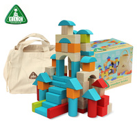 英国大牌100粒大块儿童木制积木玩具1-3岁宝宝益智早教婴儿玩具