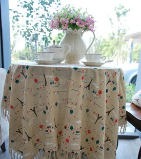 韩式几何桌布餐桌布布艺茶几布桌旗台布可定做椅套防水免洗特价