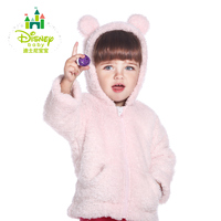 Disney/迪士尼 新款毛绒连帽上衣秋冬宝宝保暖外套