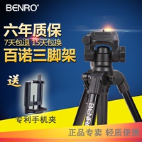 百诺T800EX单反相机三脚架便携云台套装数码摄像机微单DV自拍支架