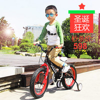 优贝儿童自行车推土机 新品16/18寸 童车 男女单车 鞍座高于635mm