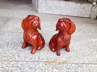 越南红木工艺品 木雕摆件 十二生肖旺财狗 海外工艺 实木雕刻
