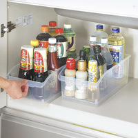 日本进口厨房收纳盒调料食品收纳整理塑料置物筐家用杂物整理盒
