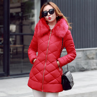 冬季新款修身棉袄女士修身棉服韩版保暖加厚棉衣女式大码外套