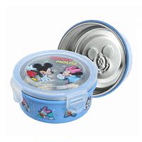 Disney迪士尼米奇不锈钢圆形保鲜便当餐盒TMK-C10-010