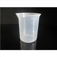 塑料烧杯量杯 300ml毫升pp烘焙烧杯 测量杯实验器材 无毒带刻度