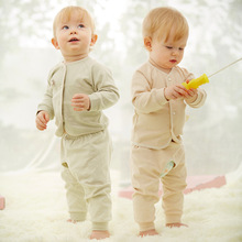 加贝宝宝彩棉内衣套装 婴儿纯棉打底衣服 新生儿童套装0-12月宝宝