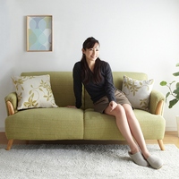 FULLLOVE简约北欧小户型布艺沙发 双人三人客厅沙发 组合实木扶手