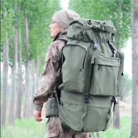 正品110L户外背包大容量迷彩登山包双肩男旅行战术军野外露营背囊