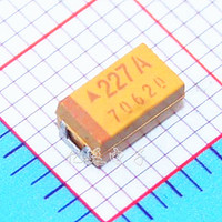 贴片钽电容227A 220UF 10V C型6032 10%  国产 黄色 极性电容