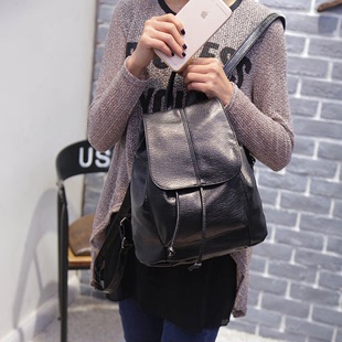 青年包邮新款2016大包盖双肩小背包背包时尚女士手提包旅行包潮