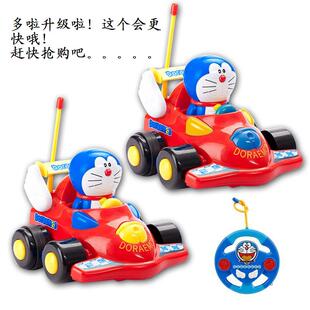 哆啦a梦 儿童卡通电动遥控赛车玩具 卡通电动音乐儿童遥控玩具车