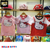 韩国直邮 hatson代购 15春夏款儿童款 hello kitty猫 潮牌短袖T恤