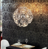 led水晶吊灯艺术简北欧式美式 服装店饭厅餐桌客厅创意个性蒲公英