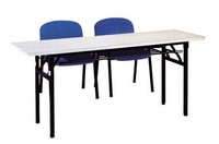 T-02#折叠培训桌培训台户外招聘桌 长条桌长课桌折叠会议桌学习桌