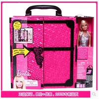 正品芭比娃娃礼盒装 梦幻衣橱芭比X4833节日送礼女孩娃娃换装玩具