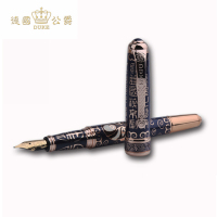 Duke公爵小京韵脸谱18K金笔钢笔 墨水笔 商务礼品笔
