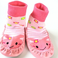 婴儿鞋袜秋冬毛圈加厚小孩儿童地板袜男童女童袜子宝宝点胶防滑袜