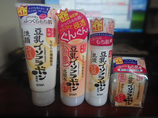 日本代购 药妆SANA豆乳保湿套装洗面奶+化妆水+乳液+面霜孕妇护肤