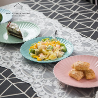 摩登主妇 创意日式餐具 大号纯色骨瓷菜盘西餐牛排圆盘水果点心盘