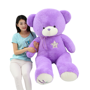泰迪熊抱抱熊 大号可爱生日礼物布娃娃玩偶薰衣草毛绒玩具熊公仔