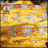 高档精品藏式绸缎 真丝织锦缎 进口印度高级布料