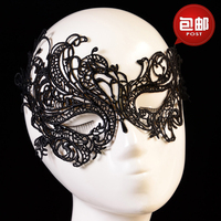 情趣面罩 面具夫妻调情眼罩 化装舞会万圣节性感蕾丝黑色镂空面纱