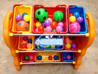幼儿园专用玩具架塑料玩具柜收纳架儿童家用玩具储物置物架整理架