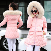 2015冬装女装新款韩国棉衣女中长款时尚修身棉服加厚棉袄外套女潮