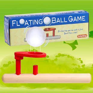 经典怀旧儿童玩具木管平衡吹球游戏木制经典悬浮球泡沫肺活量锻炼