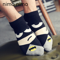 nimo nimo男士卡通袜创意个性卡通袜子潮男棉袜韩版英雄超人短袜