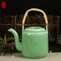特价龙泉青瓷 陶瓷茶具 泡茶壶 提梁壶茶具整套 1.1-1.68升大容量
