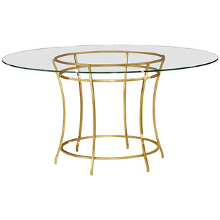 高端定制现代新中式金属框架钢化玻璃饰面茶几边几欧式休闲餐桌