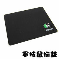 罗技小布垫 定制鼠标垫 黑色笔记本电脑鼠标垫 柔软舒适耐用