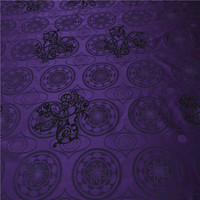 千缕新品高档紫色真丝压絨布料100%桑蚕丝旗袍连衣裙服装面料