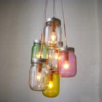 一灯简约创意许愿瓶玻璃糖果罐吊灯客厅餐厅卧室床头橱窗鱼线吊灯