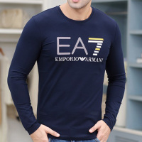 EA7男装正品乔奇 阿玛尼长袖T恤衫韩版宽松打底衫潮男士体桖新款