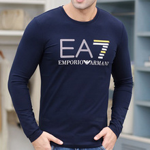 EA7男装正品乔奇 阿玛尼长袖T恤衫韩版宽松打底衫潮男士体桖新款