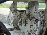 九里香 田园紫色花座套 四季专用汽车座套 所有车型都可订做座套
