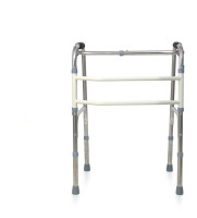 老年人助行器不锈钢带轮老人四脚铝合金学步车助步器手推车折叠