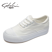 Satchi Sport/沙驰运动秋季休闲鞋运动鞋帆布鞋小白鞋平底女板鞋