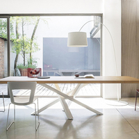 简约现代创意美式LOFT实木办公桌会议桌老板工作室工作台艺术桌子